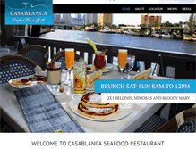 Tablet Screenshot of casablancaseafood.com